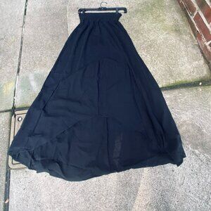 Michael Stars High Low Maxi Skirt, Size ! (Small), Black